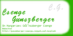 csenge gunszberger business card